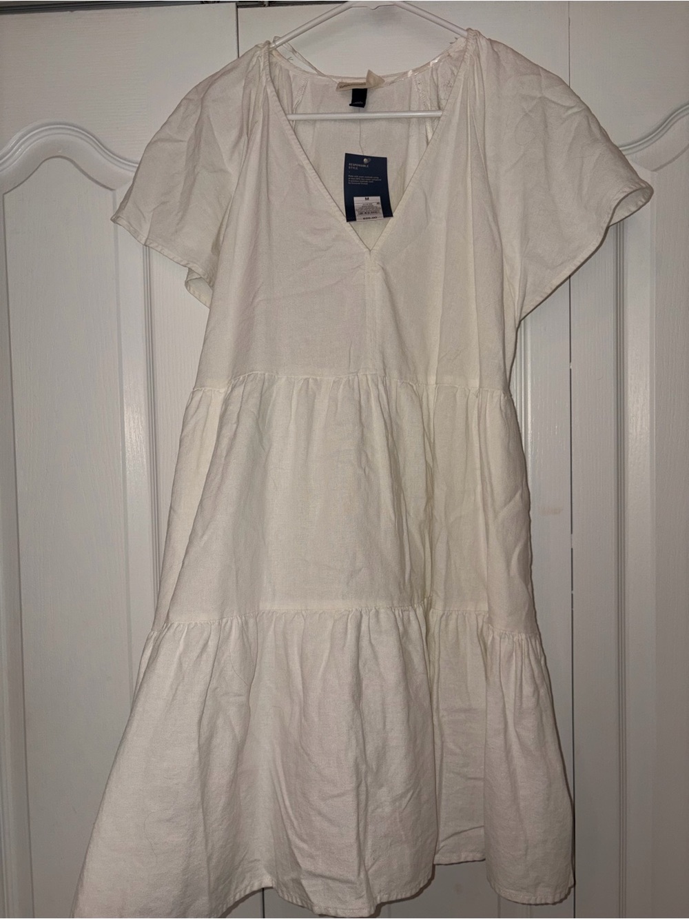 Universal Thread White Tiered Mini Dress